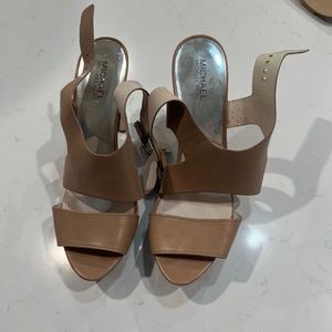 MICHAEL Michael Kors Brown Platform Heels Size 11